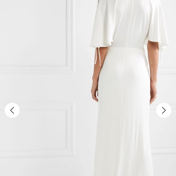 Les Heroines Hedy ruched matte-satin gown - Picture 5 of 8